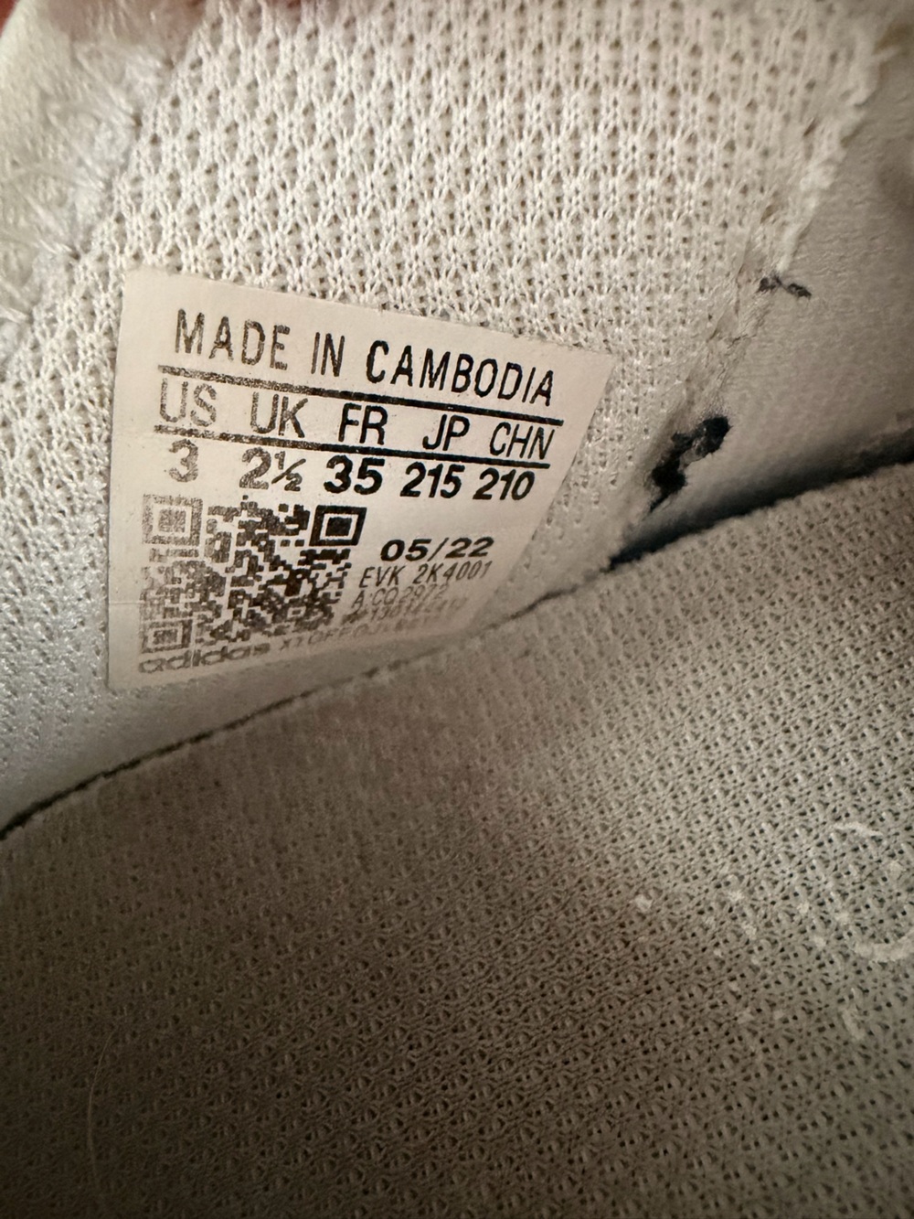 Adidas Originals X_PLR Triple White Mesh Sneakers Kids Size 3.5 Youth EU 35 - Picture 12 of 13